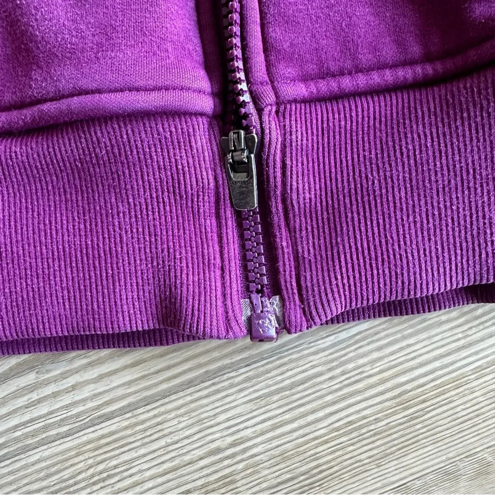 Athleta Triumph Hooded Sweatshirt size small Zip Jacket Purple 486251 - Picture 11 of 13